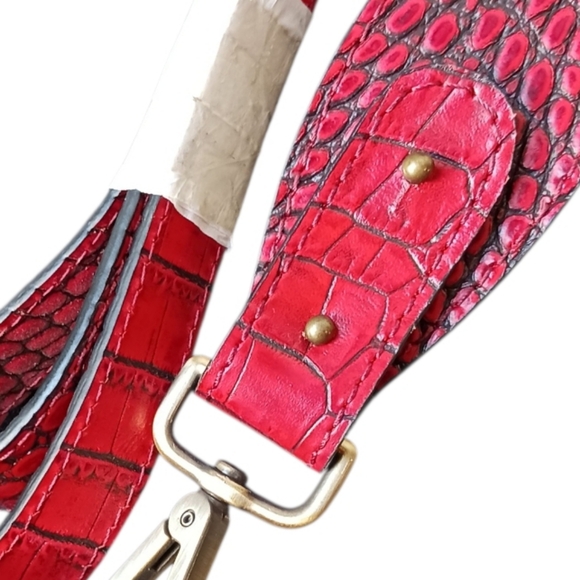 Freebird Mila Red Croco Tassel Satchel Bag RARE - Picture 10 of 15
